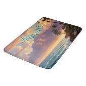 stijl Hawaiian Travel Honolulu Mid-Pacific Badmat (Gekanteld)