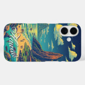 stijl Hawaiian Travel Honolulu Mid-Pacific Case-Mate iPhone Case (Achterkant (horizontaal))