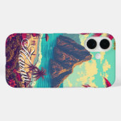 stijl Hawaiian Travel Honolulu Mid-Pacific Case-Mate iPhone Case (Achterkant (horizontaal))