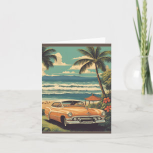  stijl Hawaiian Travel Honolulu Mid-Pacific Kaart