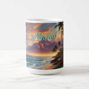 stijl Hawaiian Travel Honolulu Mid-Pacific Koffiemok
