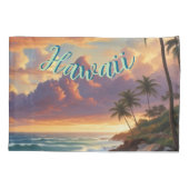  stijl Hawaiian Travel Honolulu Mid-Pacific Kussensloop (Achterkant)
