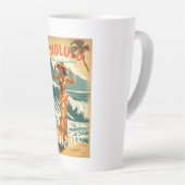  stijl Hawaiian Travel Honolulu Mid-Pacific Latte Mok (Rechterhoek)