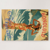  stijl Hawaiian Travel Honolulu Mid-Pacific Legpuzzel (Horizontaal)
