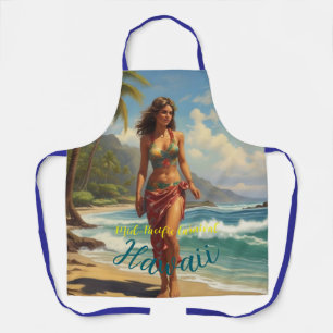 stijl Hawaiian Travel Honolulu Mid-Pacific Schort