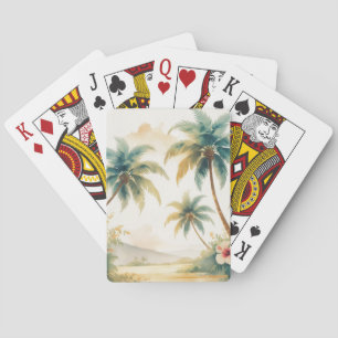  stijl Hawaiian Travel Honolulu Pokerkaarten