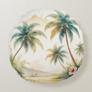  stijl Hawaiian Travel Honolulu Rond Kussen