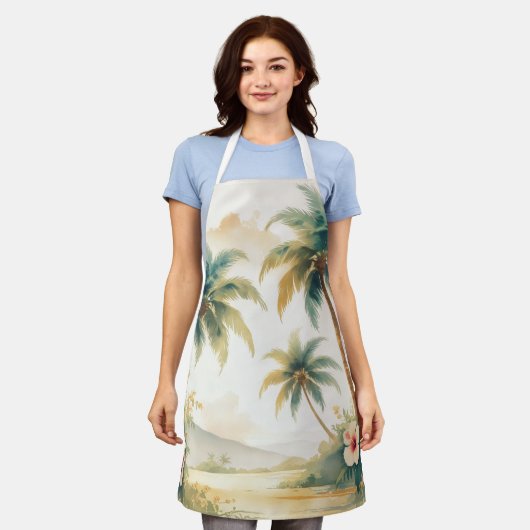  stijl Hawaiian Travel Honolulu Schort (Gedragen)