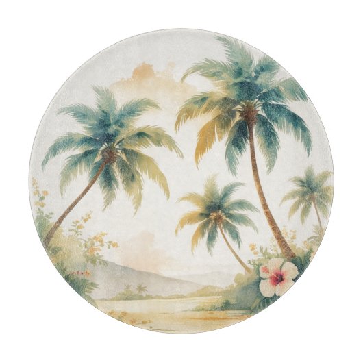  stijl Hawaiian Travel Honolulu Snijplank (Voorkant)