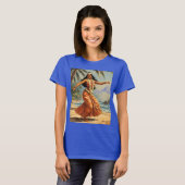 stijl Hawaiian Travel Hula Meisje Dansen T-shirt (Voorkant volledig)
