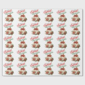 stijl hebben een zoete kersttaart cadeaupapier (Vlak)