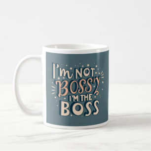 stijl 'Ik ben niet Bossy' Mok voor Vrouw Boss