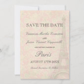  stijl in Parijs sparen de datum Save The Date (Voorkant)