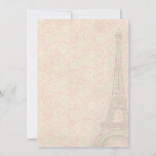 stijl in Parijs sparen de datum Save The Date (Achterkant)