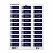  stijl kant accent retour adres etiket (Full Sheet)