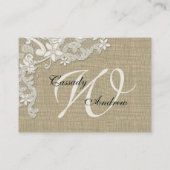 Stijl Kant Ontwerp place card Plaatskaartje (Achterkant)