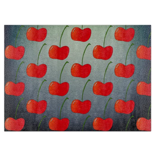 stijl Kersenglas snijplank (Voorkant)