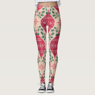 stijl Kerst Naadloos Patroon Leggings
