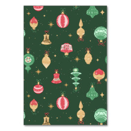  stijl kerst ornament patroon - groen kaart