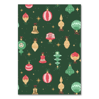  stijl kerst ornament patroon - groen kaart