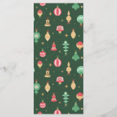  stijl kerst ornament patroon - groen menu (Achterkant)