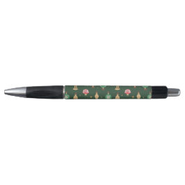  stijl kerst ornament patroon - groen pen