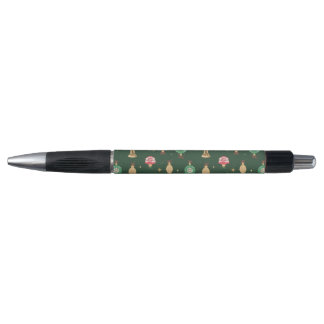 stijl kerst ornament patroon - groen pen