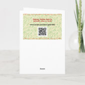  Stijl Kerst Ornament Roze Art Kaart (Achterkant)