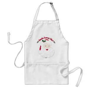 stijl Kerstman houdt van me! Standaard Schort