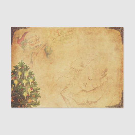  Stijl Kerstmisillustratie Tissuepapier (Voorkant)