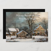  stijl Land Winter Kerstuitnodiging Kaart (Voorkant / Achterkant)
