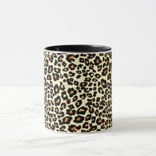  Stijl Leopard Print Mok Cup (Midden)