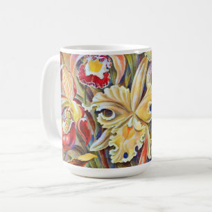 Stijl Lily Bloem Bloemenpatroon Mok Cup