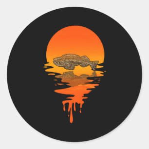 Stijl Lingcod Ronde Sticker