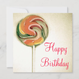 STIJL "LOLLIPOP"-KAART OP DE TWEEDE DAG IN KLEUR KAART