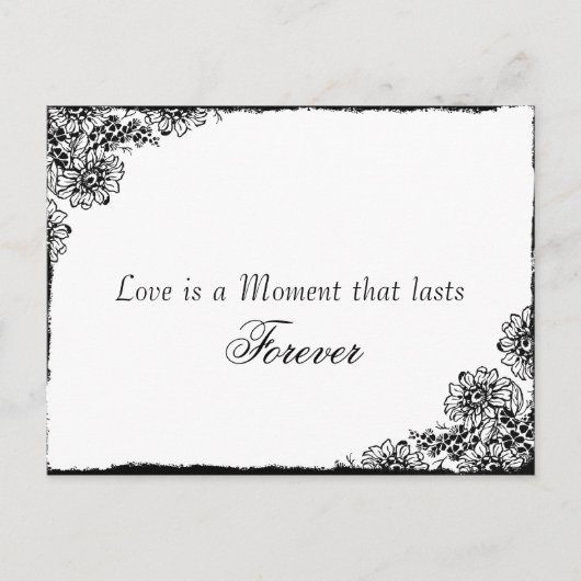  stijl Love Quote Save the Date Aankondigingskaart (Voorkant)