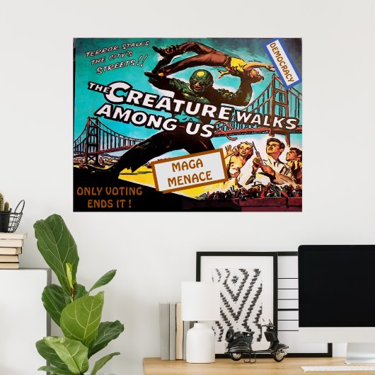  stijl, MAGA-scherm, Poster (Thuiskantoor)