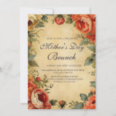 stijl Moederdag brunch Kaart (Voorkant)
