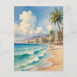  stijl Monte Carlo Beach Travel Briefkaart