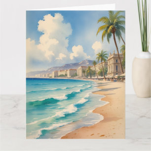  stijl Monte Carlo Beach Travel Kaart