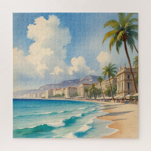 stijl Monte Carlo Beach Travel Legpuzzel