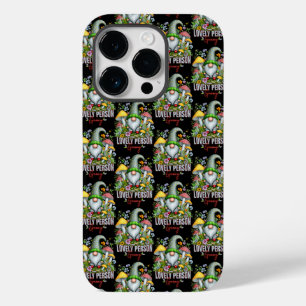 Stijl Mooie Gnome met Paddenstoelen Art Case-Mate iPhone 14 Pro Hoesje
