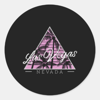 Stijl Nevada Las Vegas Ronde Sticker