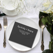  Stijl Niagara Herfsten Zwart Wit QR Code All In One Uitnodiging