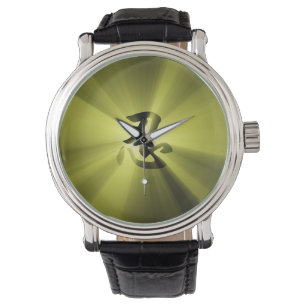 stijl NIN Kanji Gold Star Burst Horloge