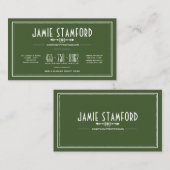  stijl, om het even welke Kleurendro Visitekaartje (Voorkant / Achterkant)