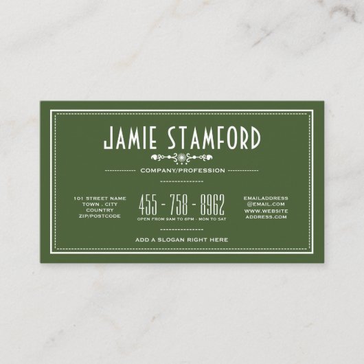  stijl, om het even welke Kleurendro Visitekaartje (Voorkant)