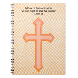  stijl Oranje Faith Cross Bijbelversie Notitieboek