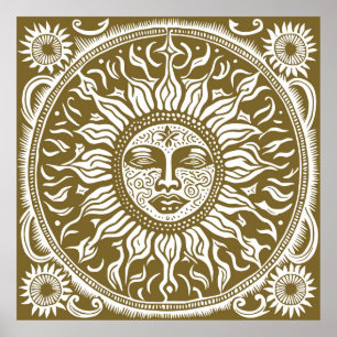  stijl ornamentale zon decoratie