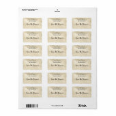 Stijl Oude Gedeelte voegt het Etiket van de Jouw  (Full Sheet)